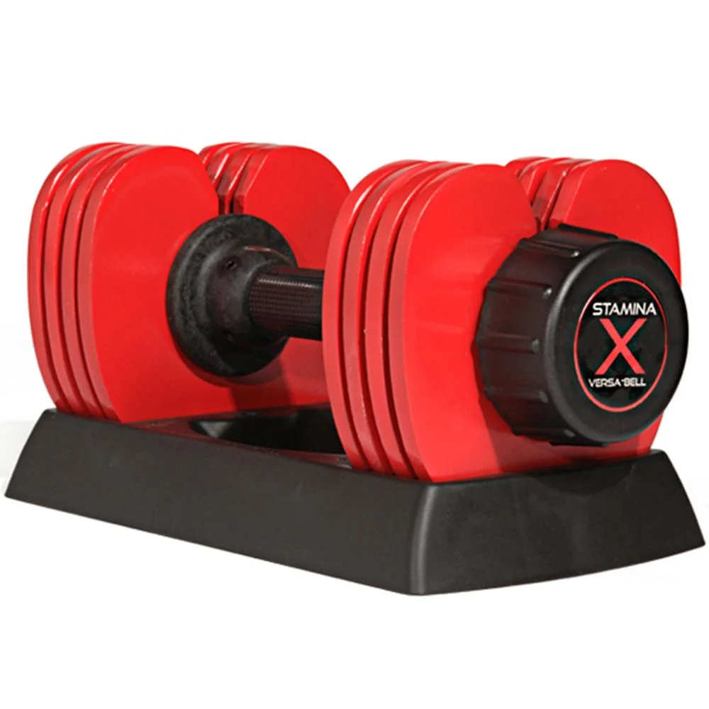 Stamina X 50 lb. Versa-Bell Dumbbell 2 Pack with Earbuds Bundle - Image 5