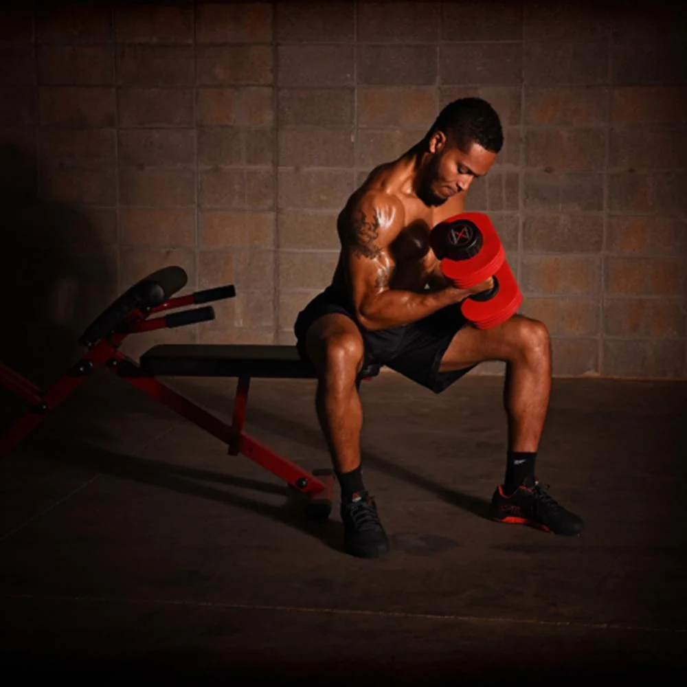 Stamina X 50 lb. Versa-Bell Dumbbell 2 Pack with Earbuds Bundle - Image 9