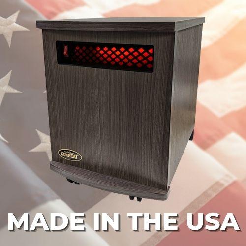 SUNHEAT USA1500-M Indoor Infrared Space Heater, 150100008 (Charcoal Walnut) - Image 2