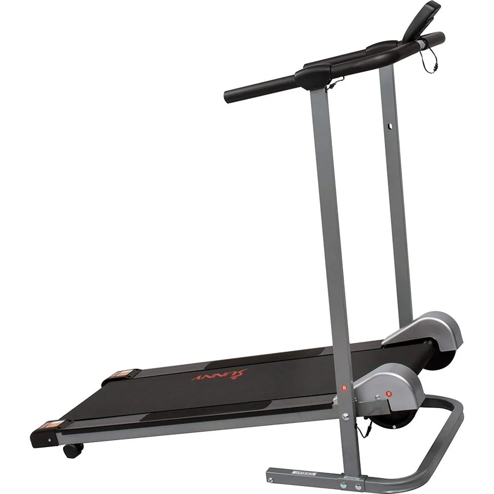 Sunny Health and Fitness SF-T1407M Manual Compact Walking Treadmill with LCD Monitor - Open Box - Image 11