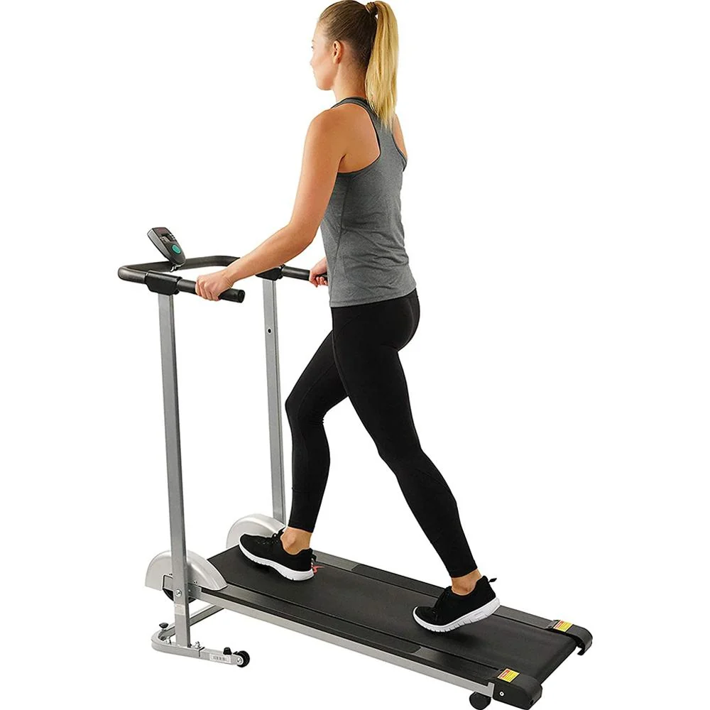 Sunny Health and Fitness SF-T1407M Manual Compact Walking Treadmill with LCD Monitor - Open Box - Image 9