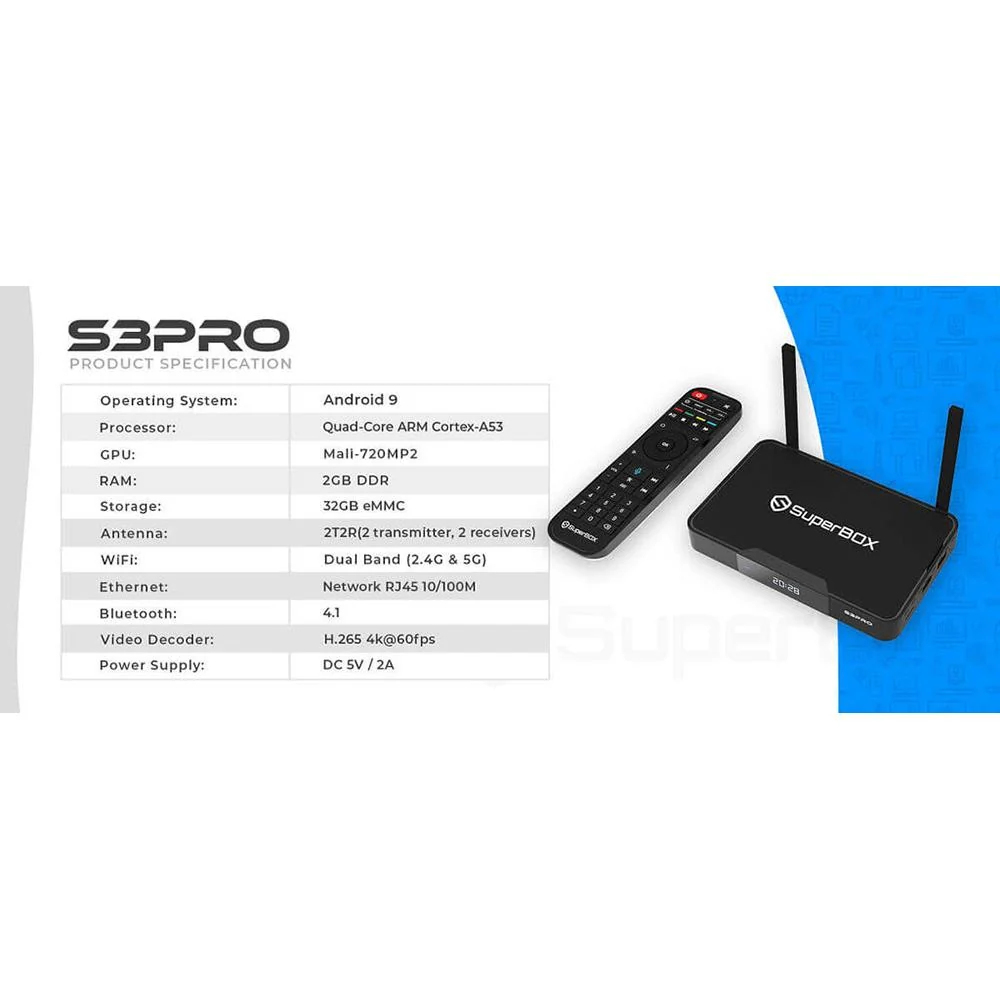 Superbox Dual Band Wi-Fi 2.4Ghz 5Ghz Supports 6K (Open Box) with 1 Year Warranty - Image 10