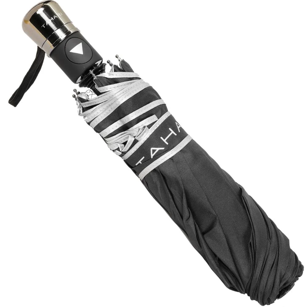 Tahari Collapsible Umbrella Black/White 3 Pack - Image 4