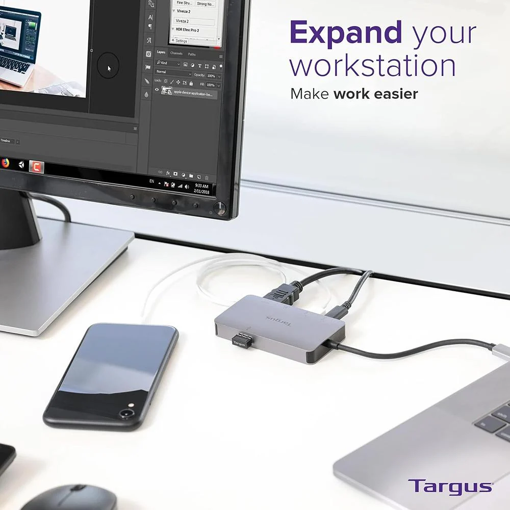 Targus USB-C DP Alt Mode Single Video 4K HDMI/VGA Docking Station - DOCK419USZ - Image 9