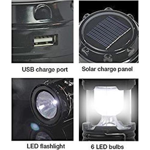 Technical Pro Camping Lantern - Rechargeable LED Lantern and Solar Power Bank - Image 3