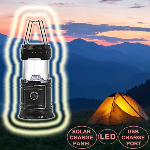 Technical Pro Camping Lantern - Rechargeable LED Lantern and Solar Power Bank - Image 4
