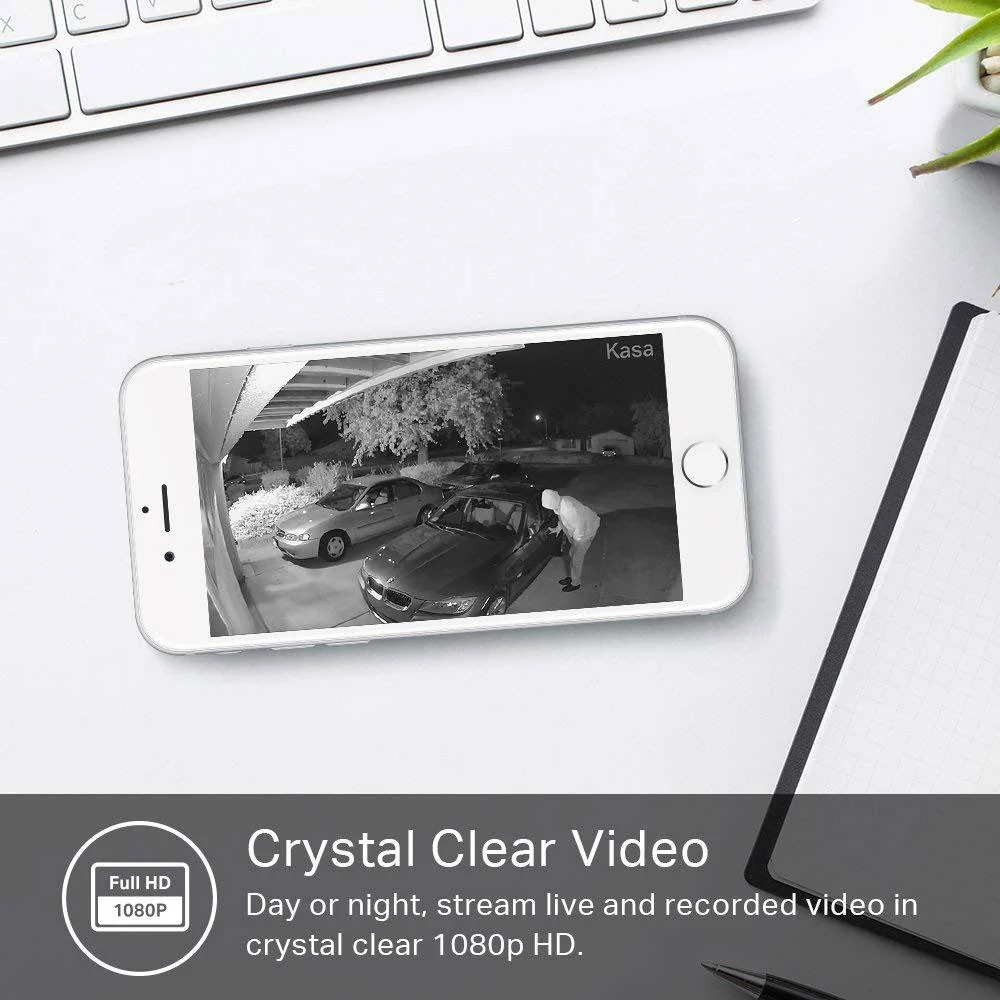TP-Link Kasa Cam Outdoor 1080p HD, 2-Days Free Cloud Storage, Built-in Siren - Open Box - Image 4
