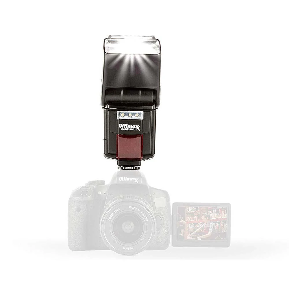 Ultimaxx High Power Automatic Flash with LED Video Light for DSLR Camera - Image 6