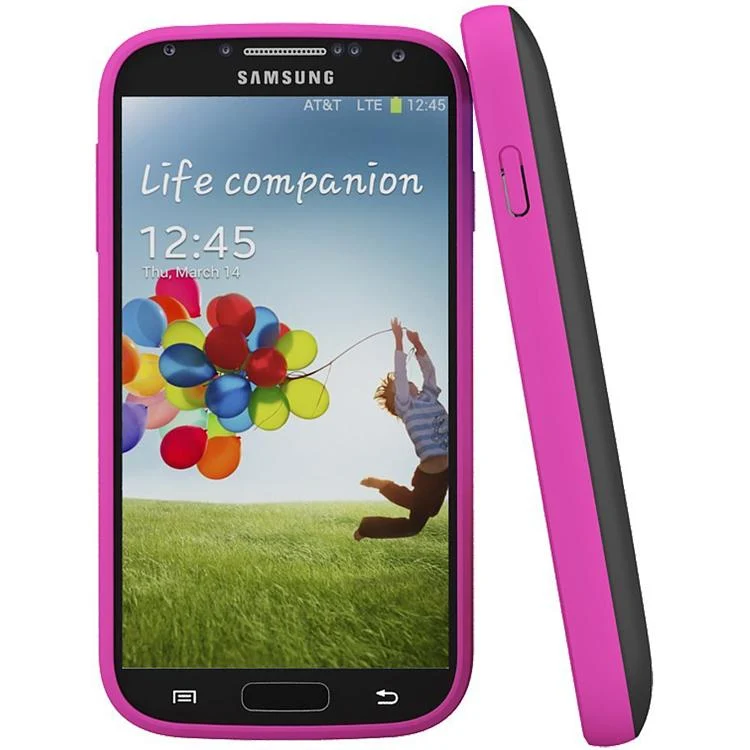uNu Unity Ultra-Slim 2600mAh Battery Case for Samsung Galaxy S4 - Black/Magenta