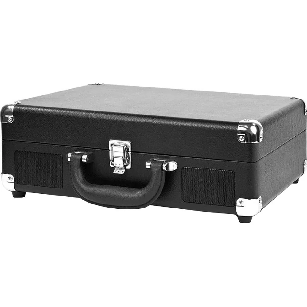 Victrola Journey Portable Bluetooth 3-Speed Suitcase Record Player, Black - Image 2