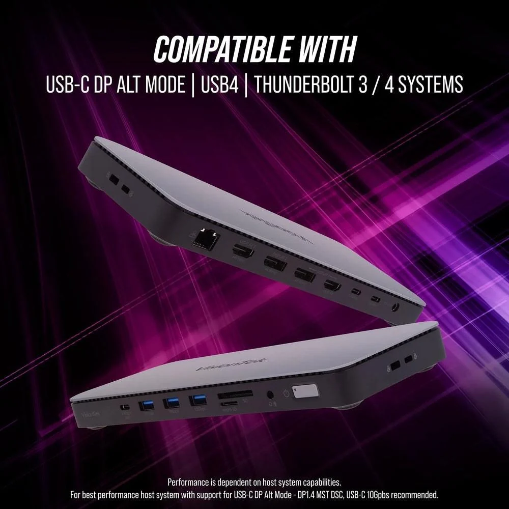 Visiontek VT2600 USB-C DP 1.4 Docking Station in Black - 901531 - Image 8