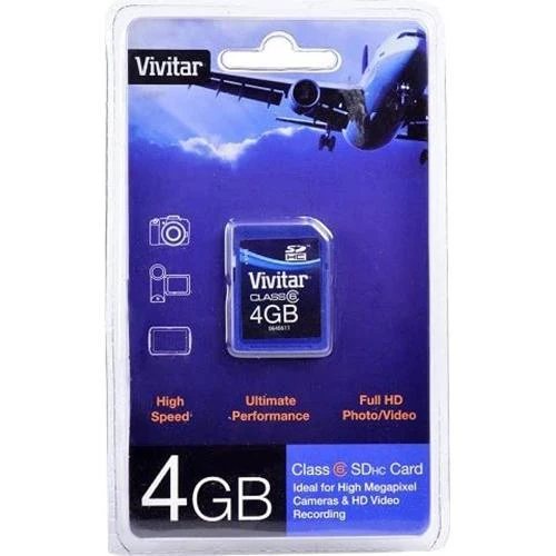 Vivitar SDHC 4 GB Memory Card for High Megapixel and HD Video Recording - Open Box - Image 2