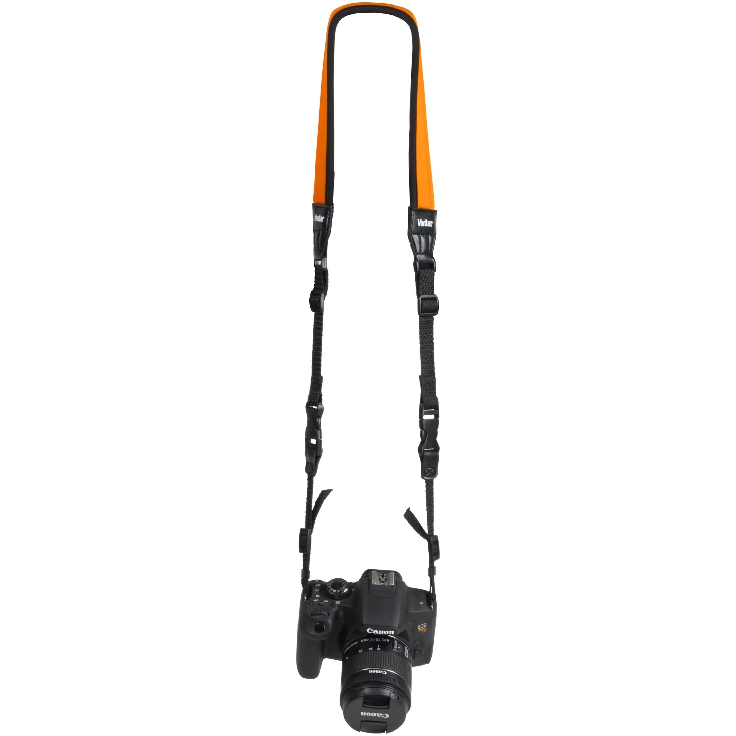 Vivitar Universal Neoprene Neck Camera Strap for DSLR, Mirrorless, Point/Shoot (Orange) - Image 2