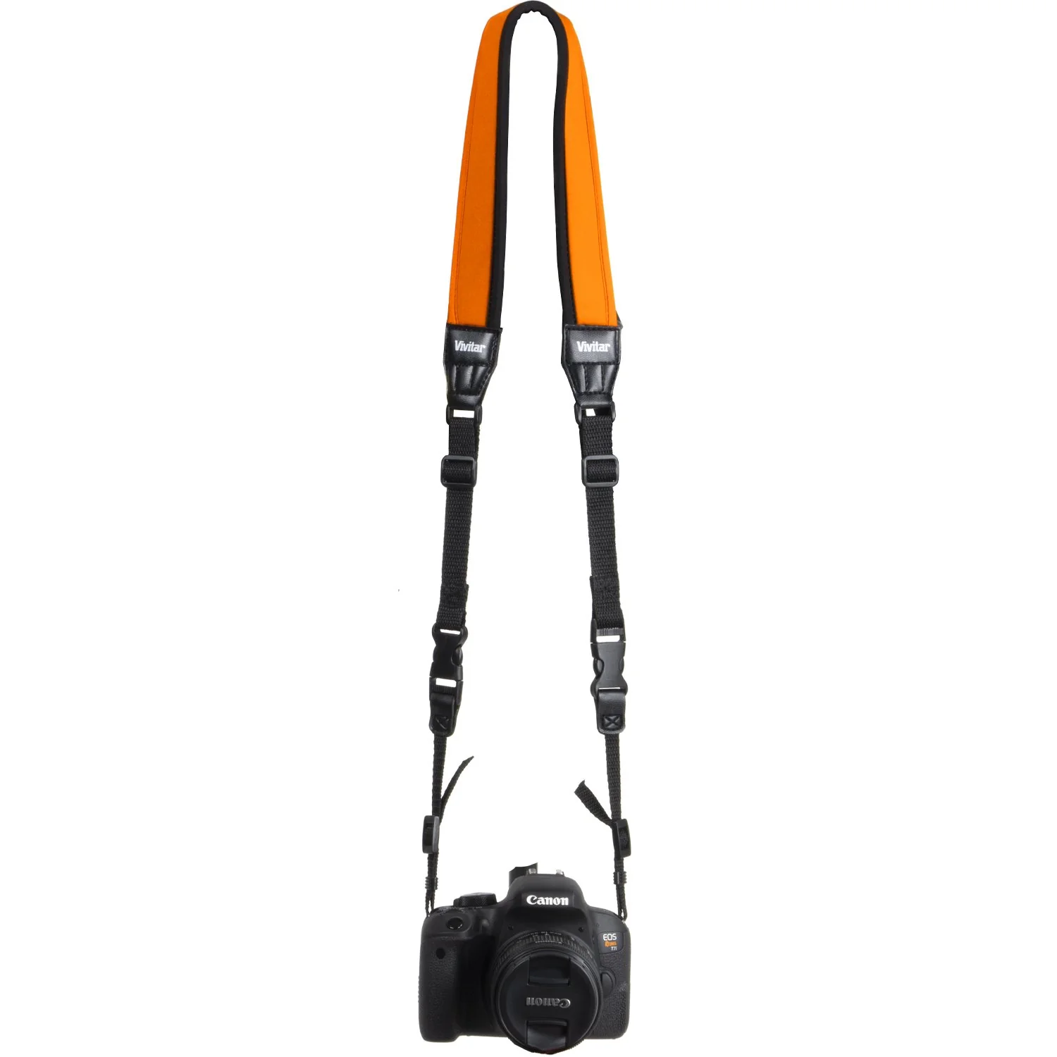 Vivitar Universal Neoprene Neck Camera Strap for DSLR, Mirrorless, Point/Shoot (Orange) - Image 3