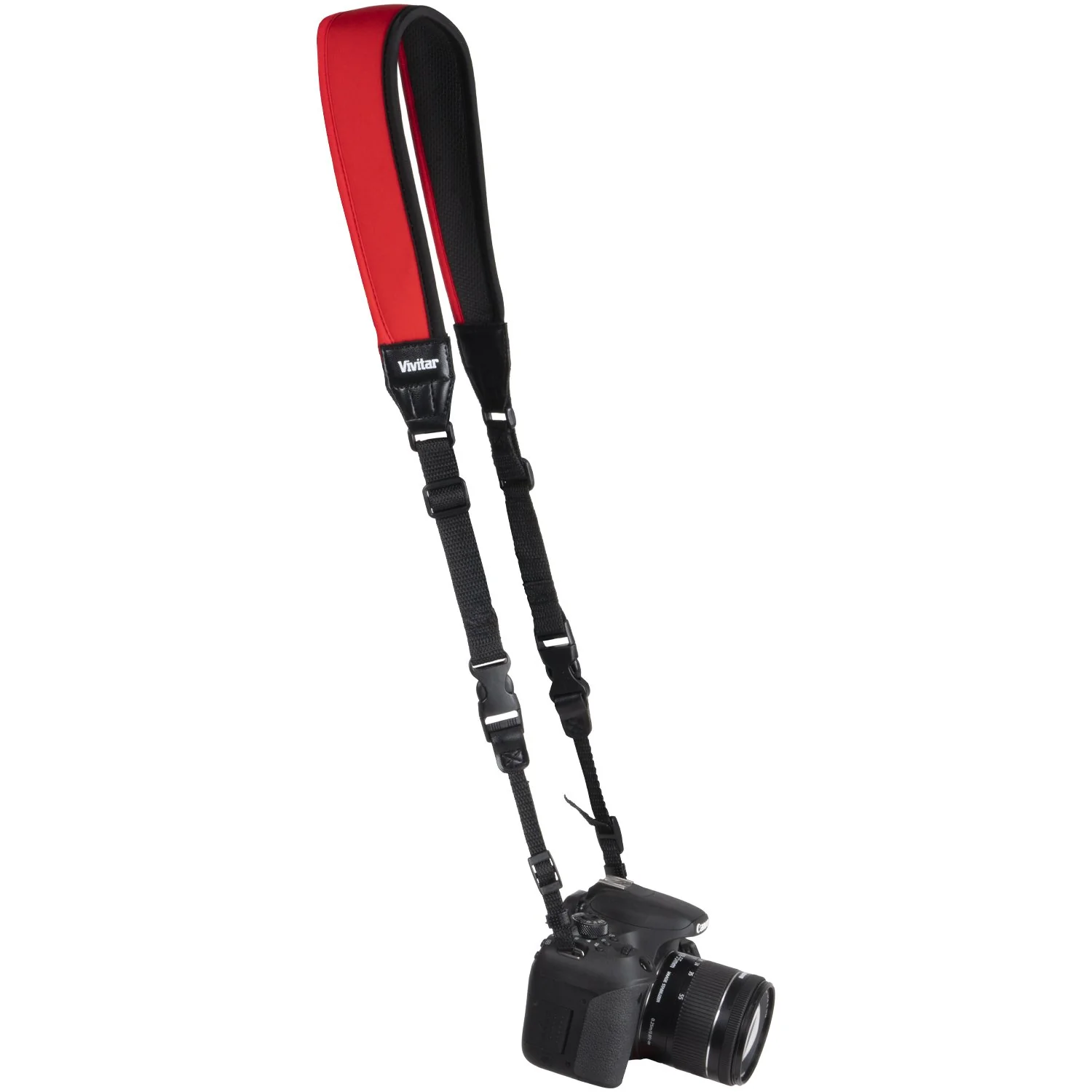 Vivitar Universal Neoprene Neck Camera Strap for DSLR, Mirrorless, Point/Shoot (Red) - Image 4
