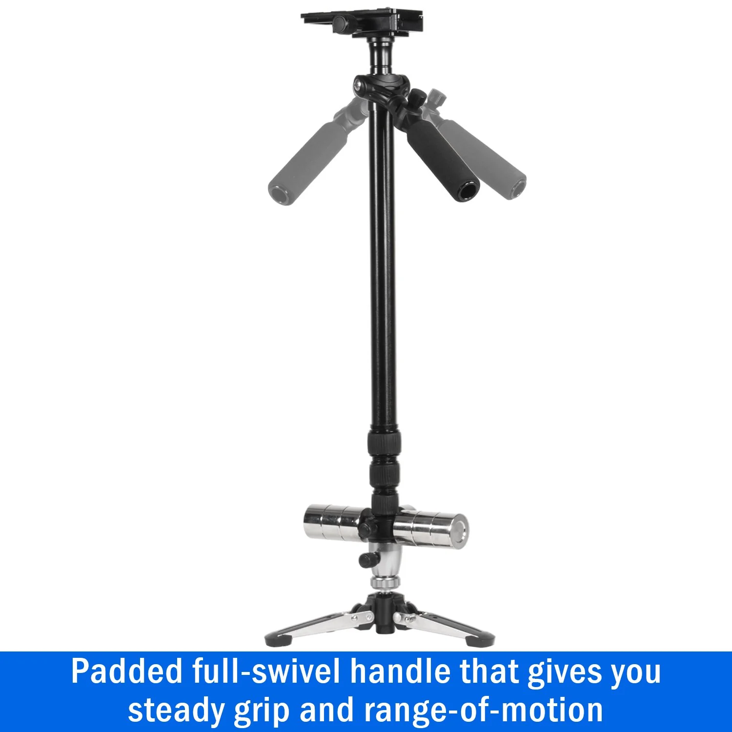 Vivitar VIV-ST-6000-BLK Professional 59" Video Photo Stabilizer Tripod Backpack Bundle - Image 4