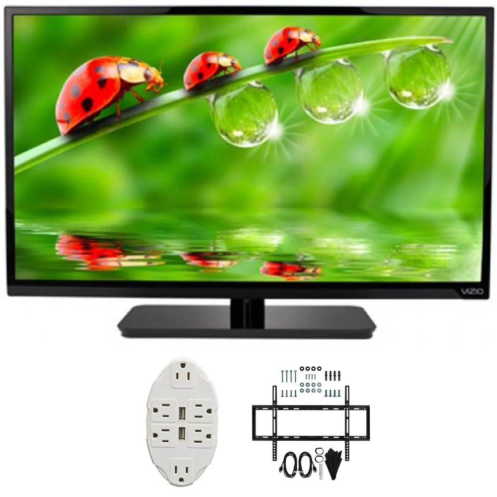 Vizio E-Series 32" Class LED HDTV 2017 Model E320-B0E with Wall Mount Bundle