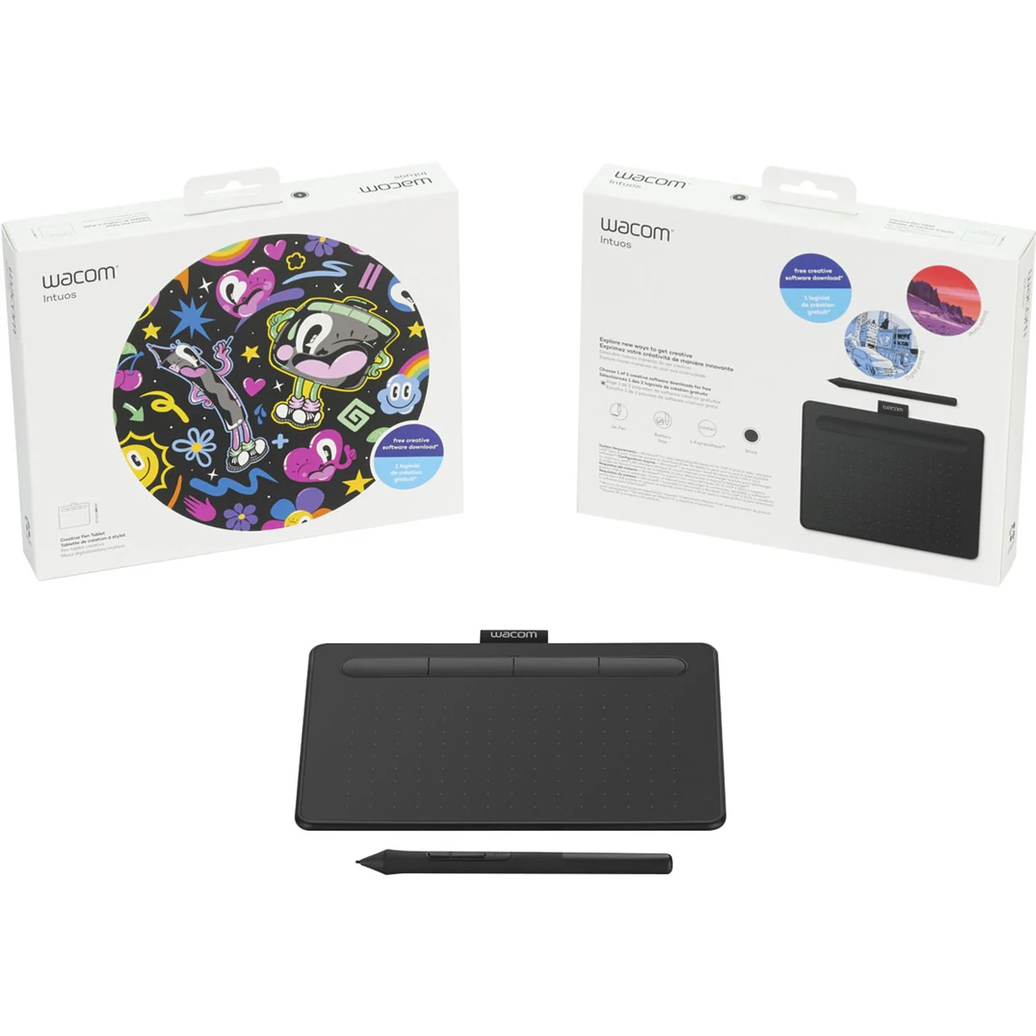 Wacom Intuos Creative Pen Tablet - Small, Black - Open Box