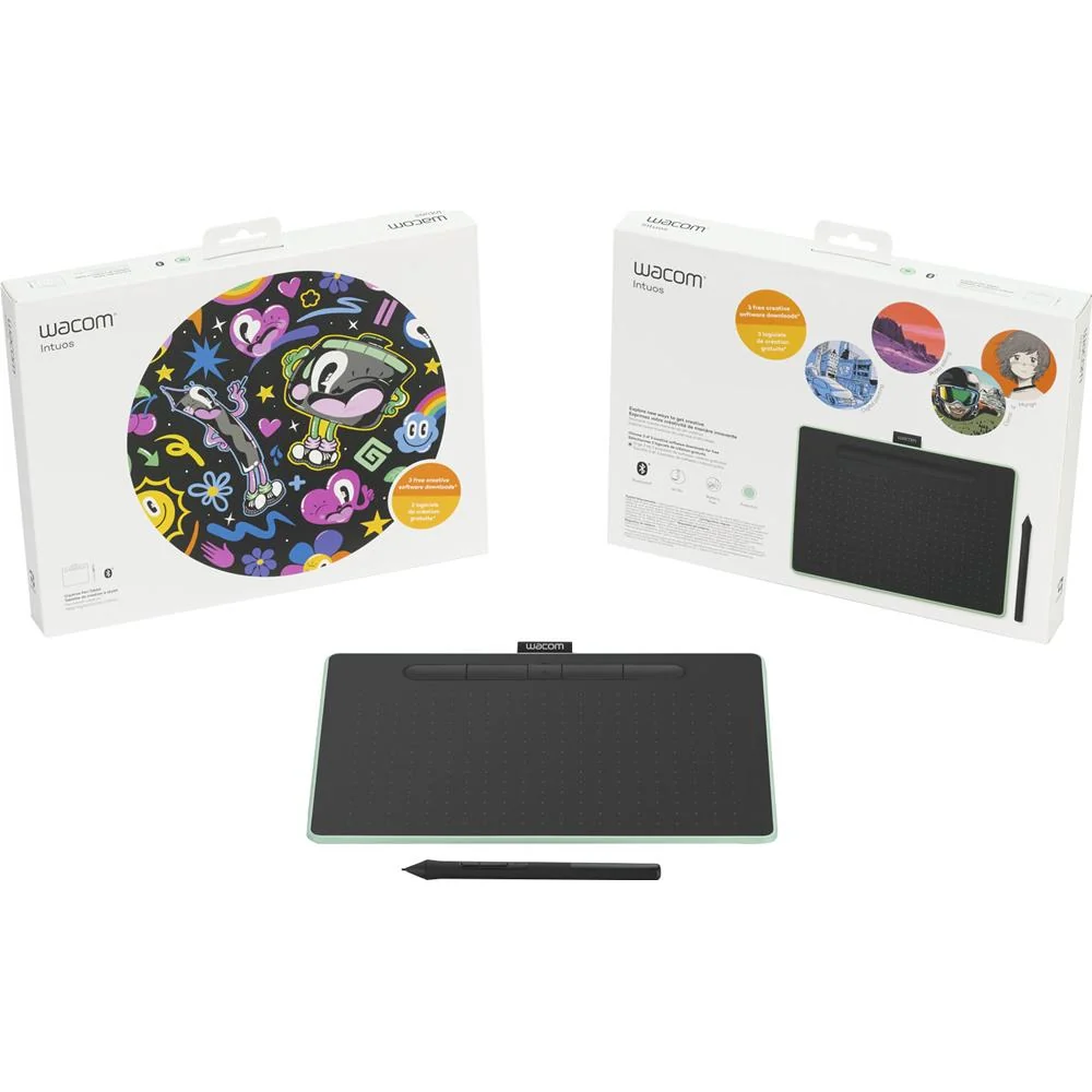 Wacom Intuos Creative Pen Tablet with Bluetooth - Medium; Green - Open Box - Image 10