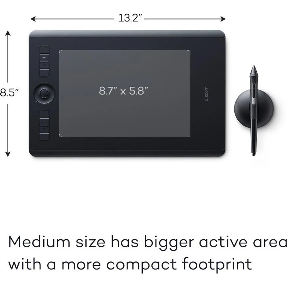 Wacom Intuos Pro Medium Creative Pen Tablet; Black - Open Box - Image 9