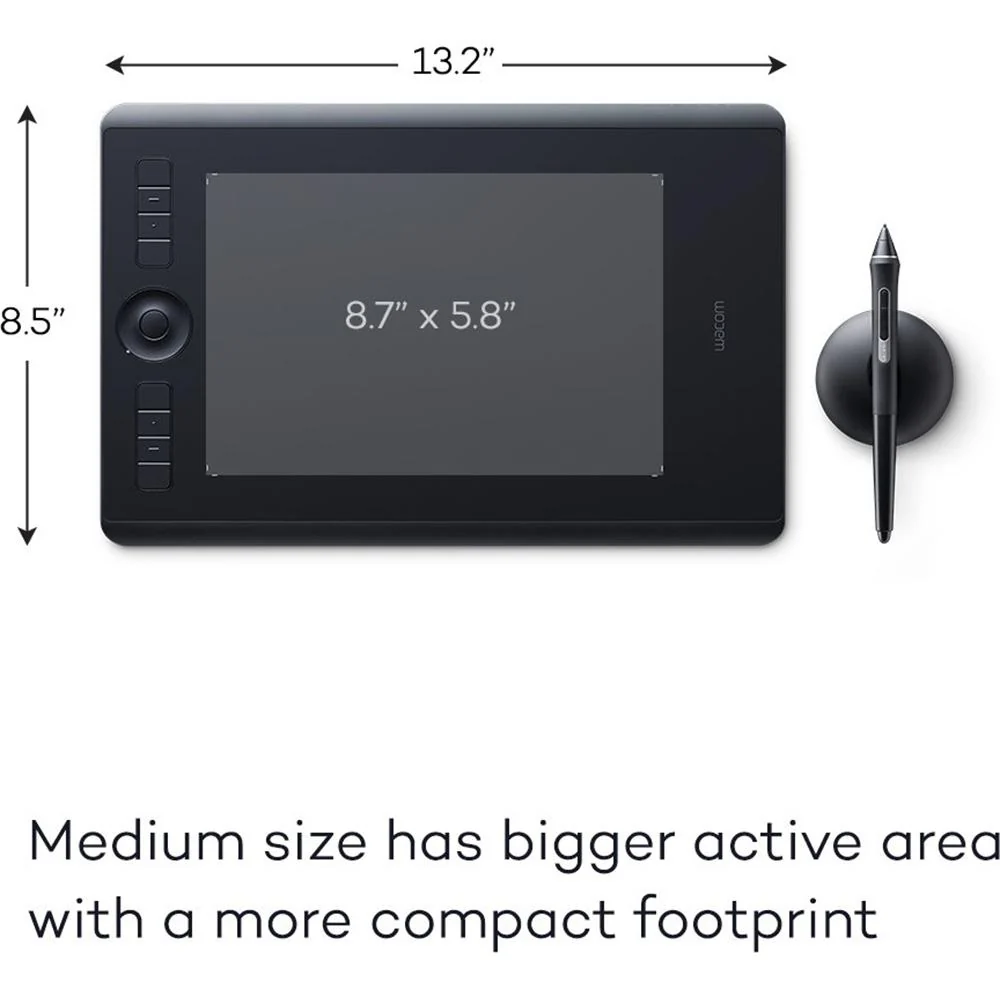 Wacom Intuos Pro Medium Creative Pen Tablet, Black - PTH660 - Image 8
