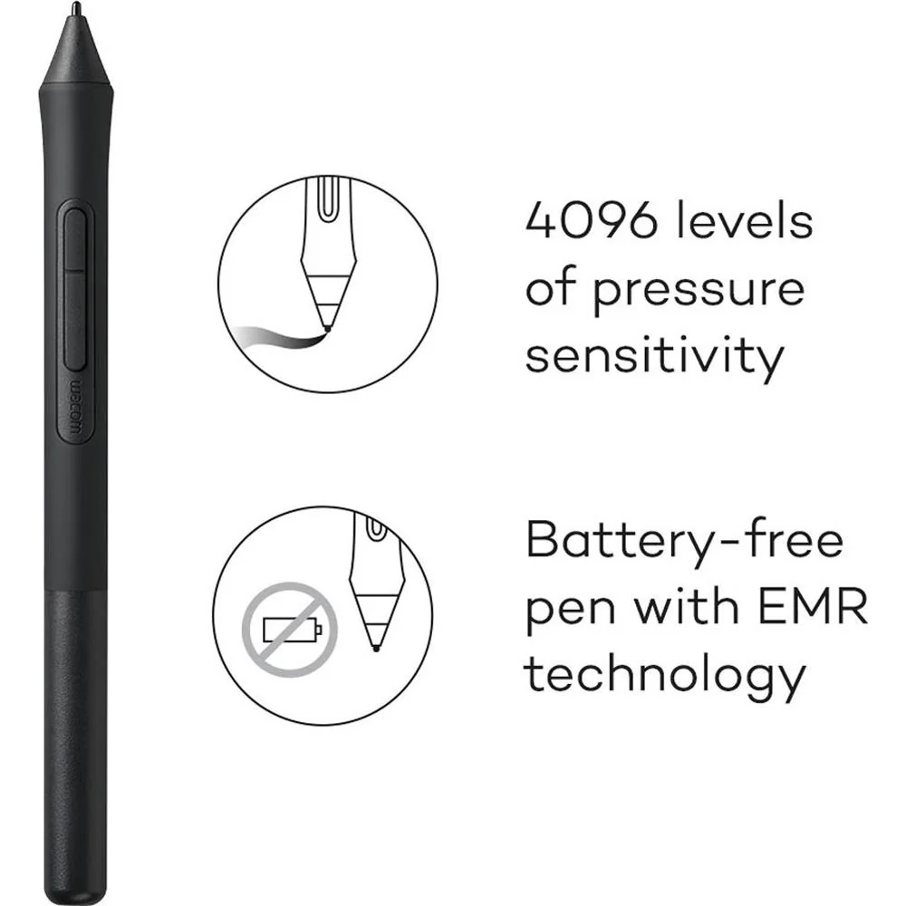Wacom Intuos Wireless Drawing Tablet with software Included - Black (CTL4100WLK0)(RB) - Image 7