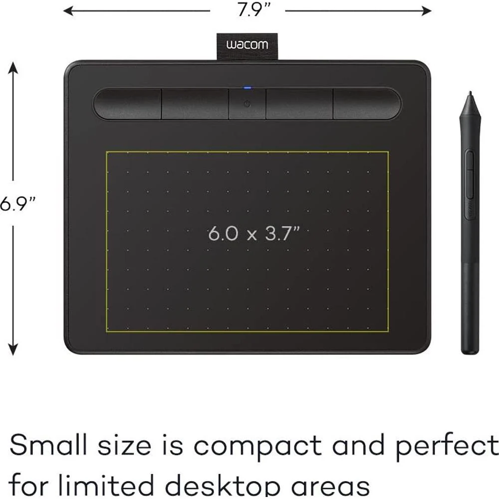Wacom Intuos Wireless Drawing Tablet with software Included - Black (CTL4100WLK0)(RB) - Image 9