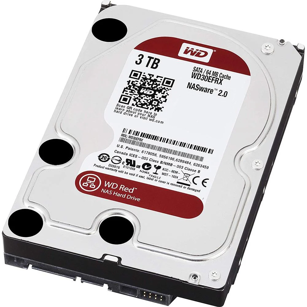 WD 3TB Red 5400 rpm SATA III 3.5" Internal NAS HDD (WD30EFRX) - Open Box - Image 2
