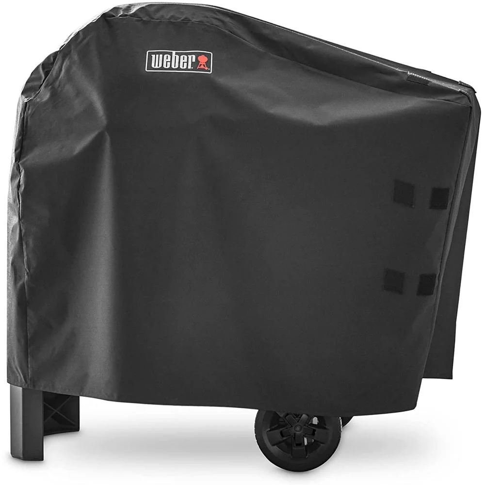 Weber 7181 Pulse 2000 with Cart Premium Grill Cover + Kitchen Timer + Drip Pans - Image 2