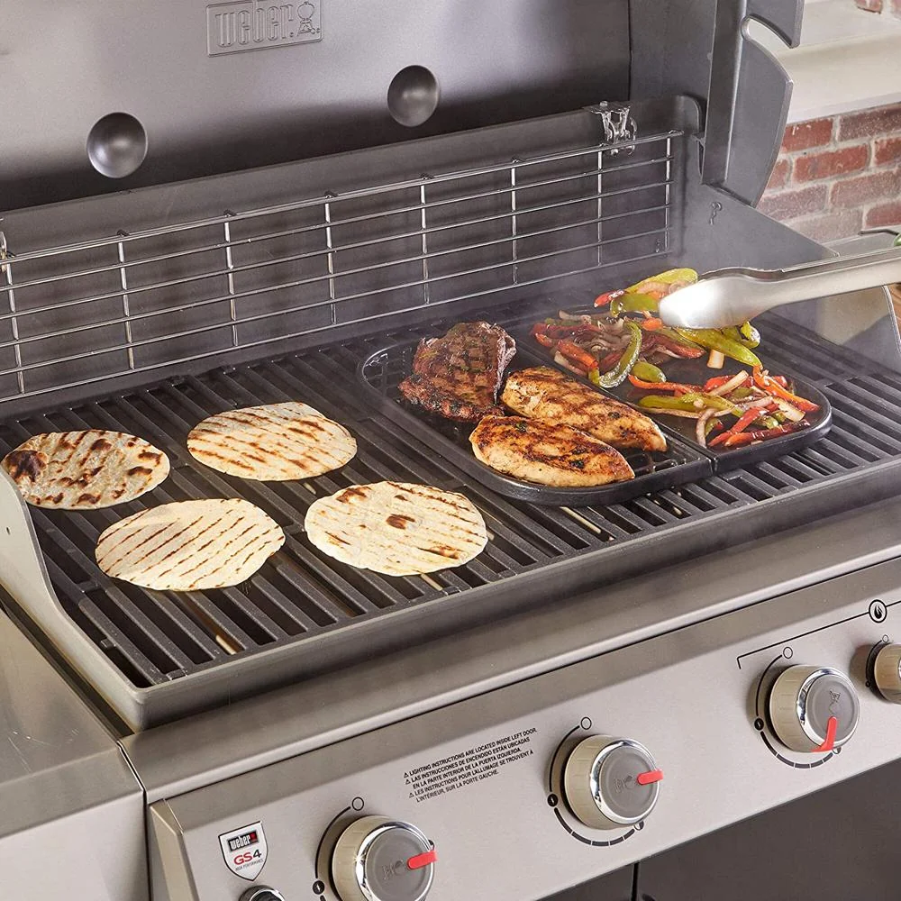 Weber Cast Iron Grill and Griddle Station - Gourmet BBQ Sysyem - 8860 - Open Box - Image 11
