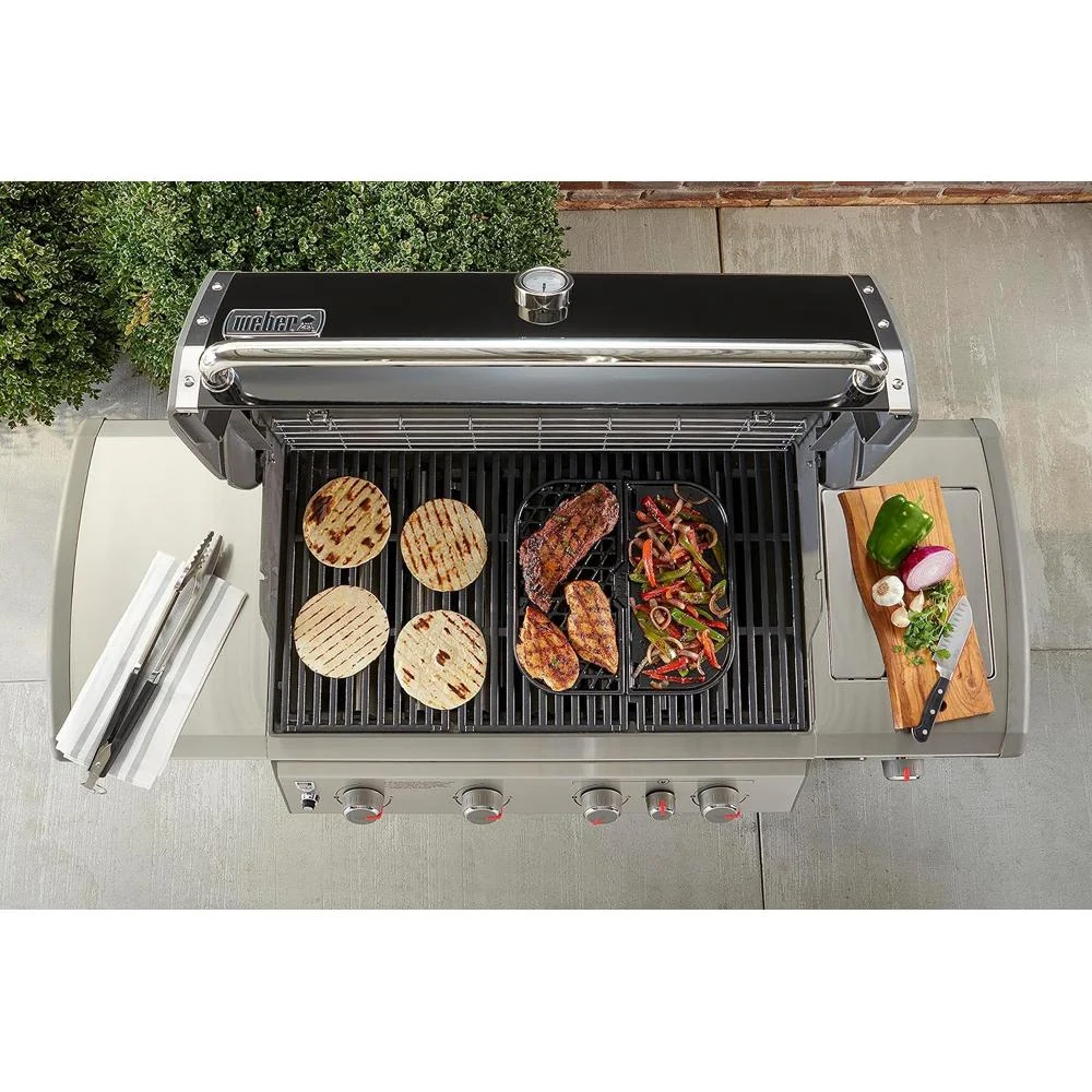 Weber Cast Iron Grill and Griddle Station - Gourmet BBQ Sysyem - 8860 - Open Box - Image 3
