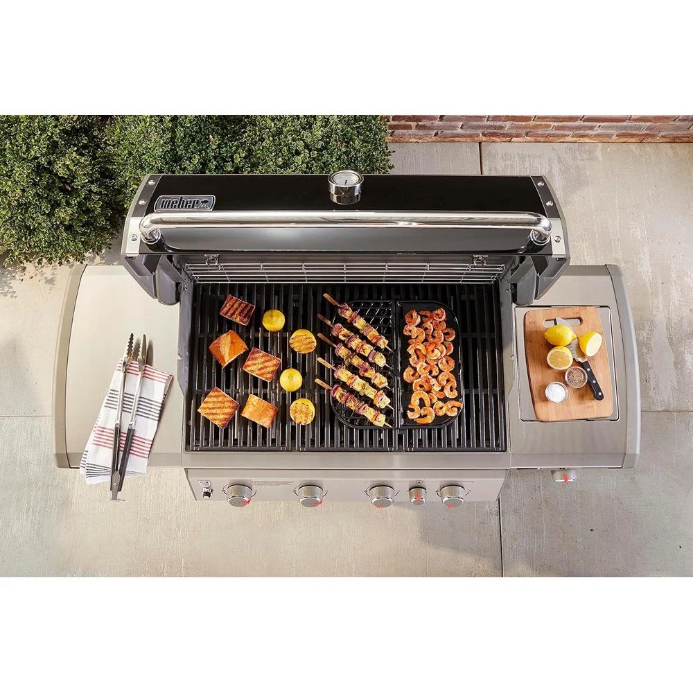 Weber Cast Iron Grill and Griddle Station - Gourmet BBQ Sysyem - 8860 - Open Box - Image 4