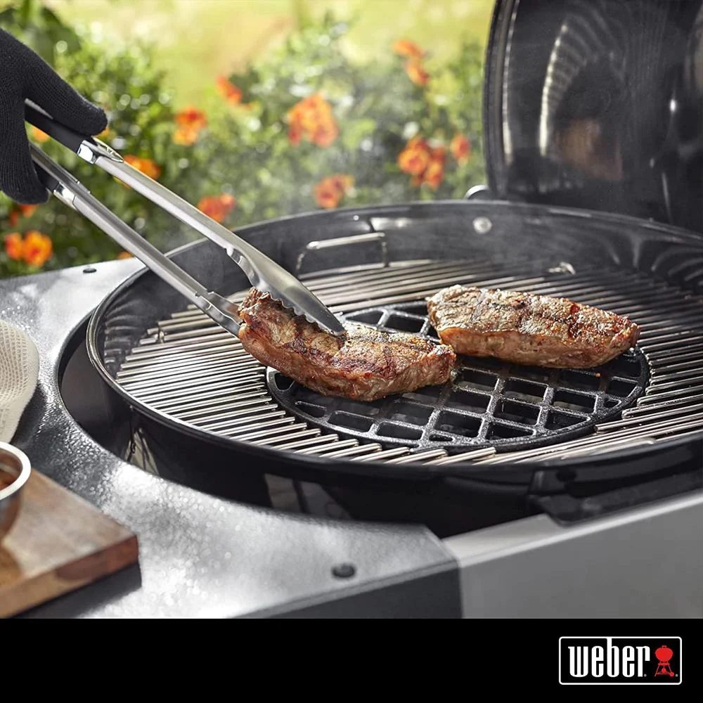 Weber Gourmet BBQ System Sear Grate with Deco Heat Resistant Oven Mitt Pair - Image 5