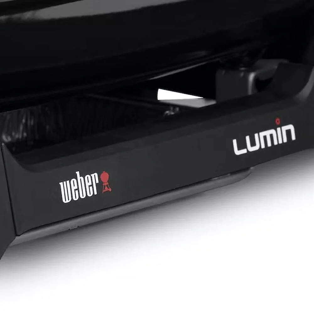 Weber Lumin Compact Indoor Outdoor Electric Grill w/ Oven Mitt + Duck Fat Oil Bundle - Image 7