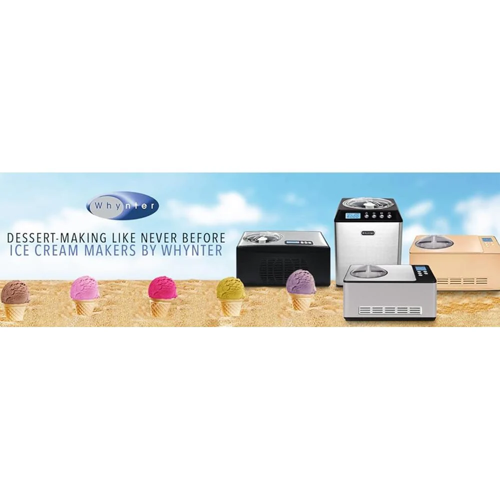 Whynter 1.6 Quart Automatic Compressor Ice Cream Maker, Stainless Steel Open Box - Image 10