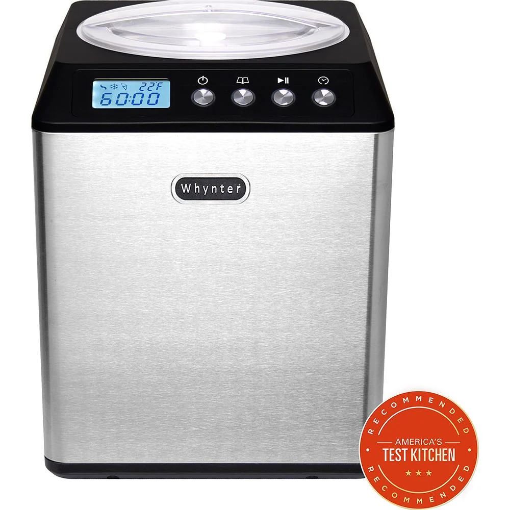 Whynter 2.1 Qt Upright Automatic Compressor Ice Cream Maker Black Open Box - Image 8