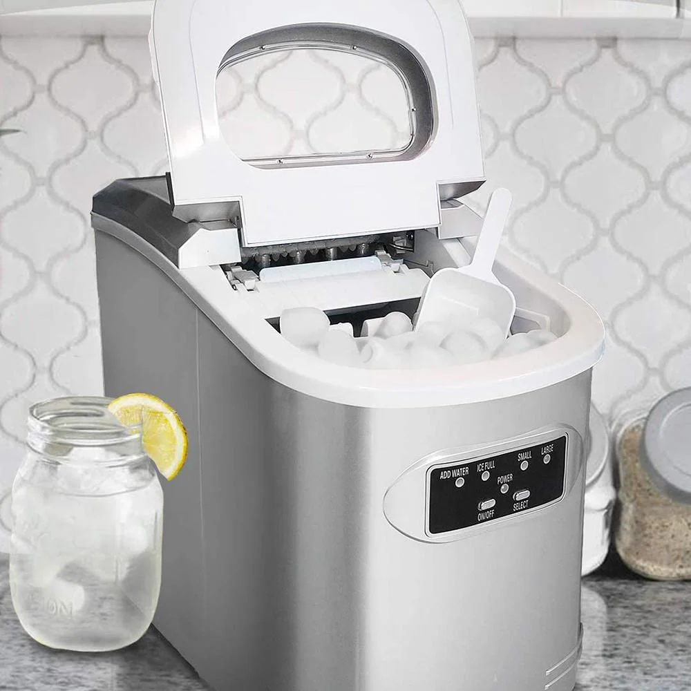 Whynter Compact Ice Maker, 27-Pound, Metallic Silver - Open Box - Image 6
