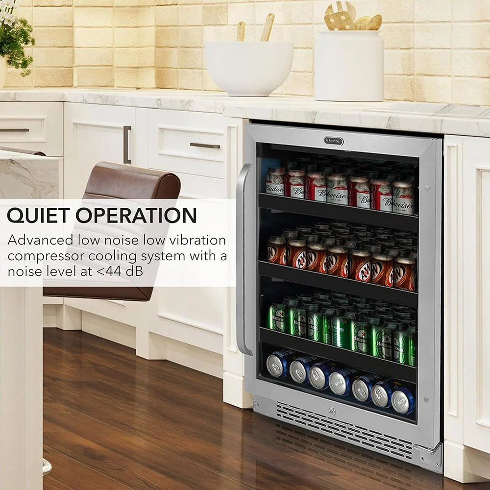 Whynter Stainless Steel 24-inch Built-in 140 Can Beverage Refrigerator Open Box - Image 8