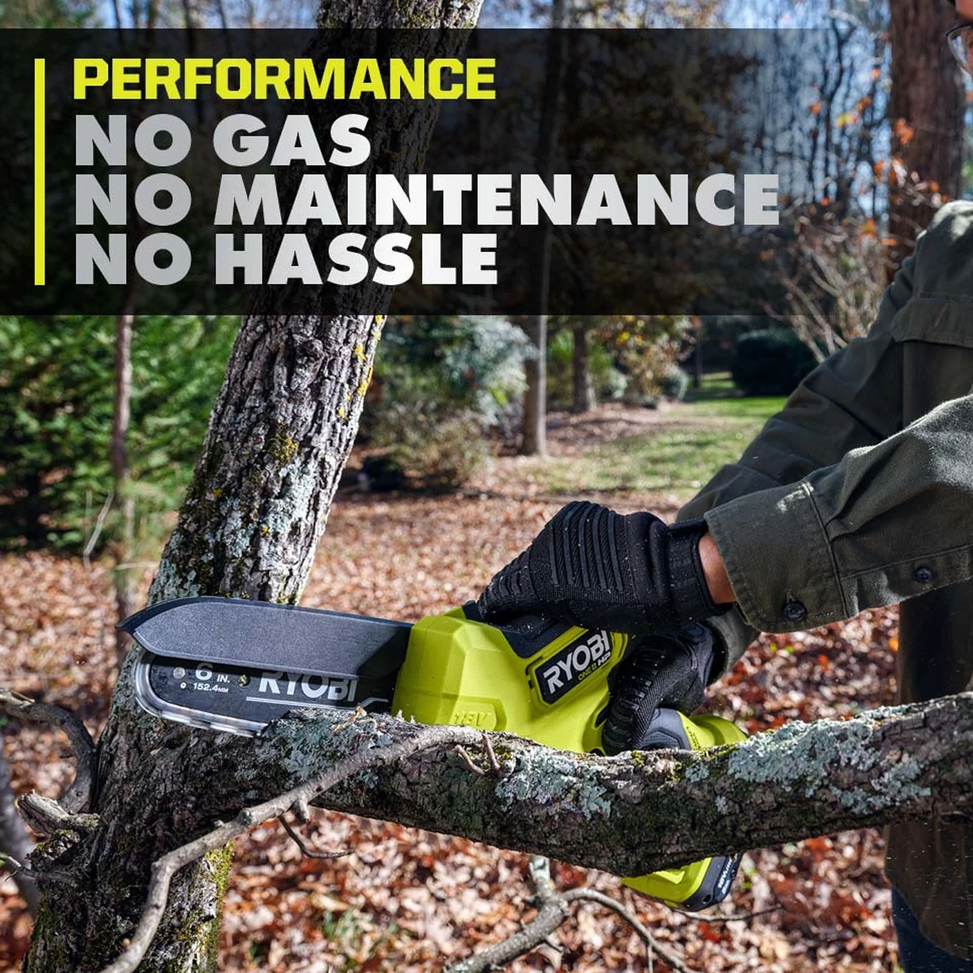 WORX 18V P25013 Brushless 6 in. Compact Pruning Mini Chainsaw - Image 5