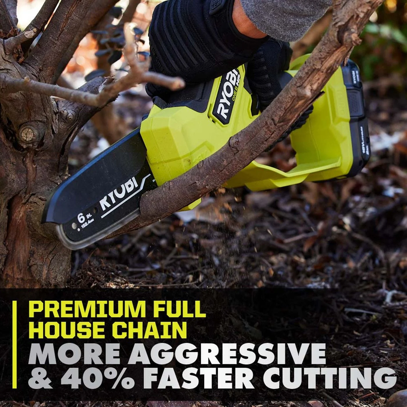 WORX 18V P25013 Brushless 6 in. Compact Pruning Mini Chainsaw - Image 6
