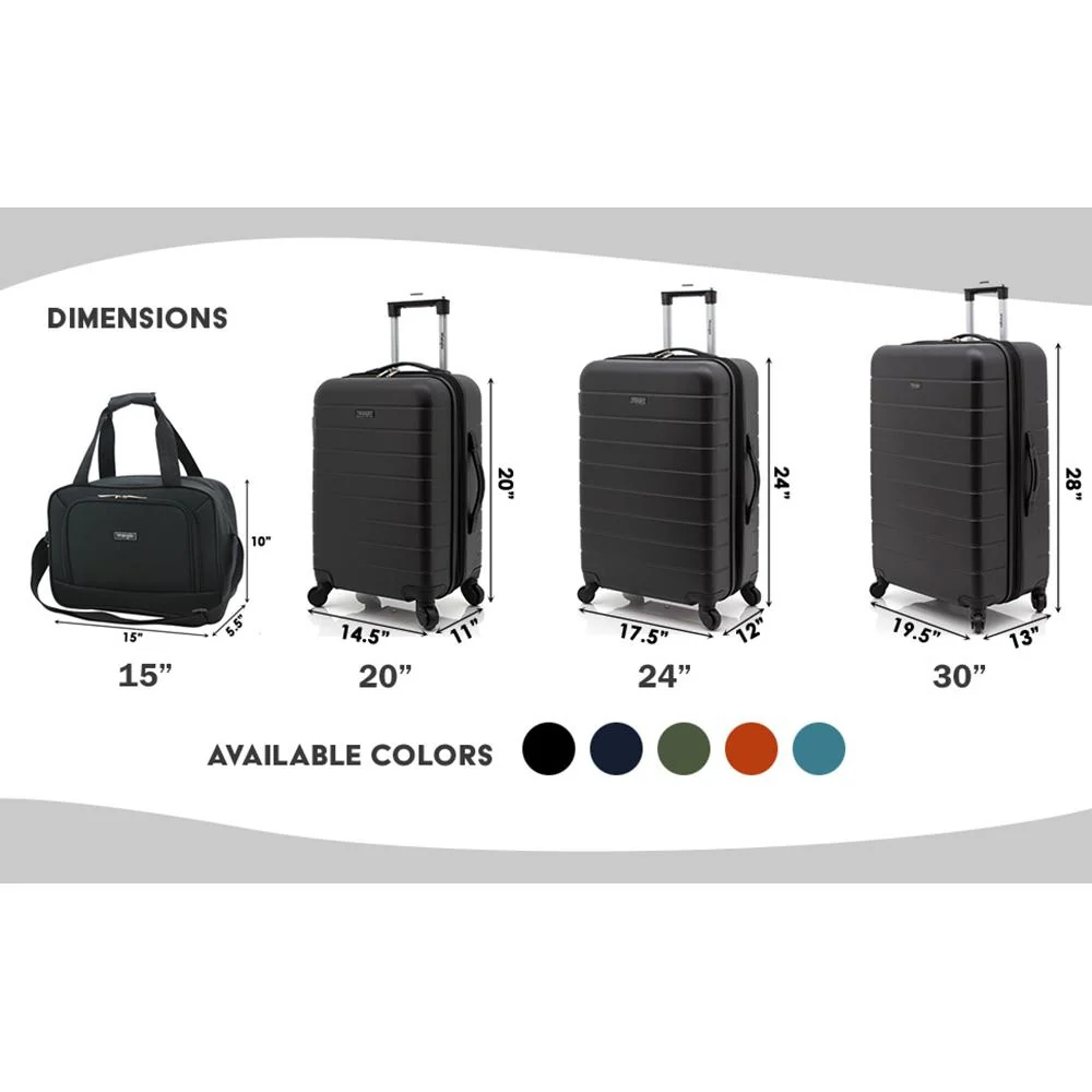 Wrangler 20" Smart Spinner Carry-On Luggage With USB Charging Port, Black - Open Box - Image 10