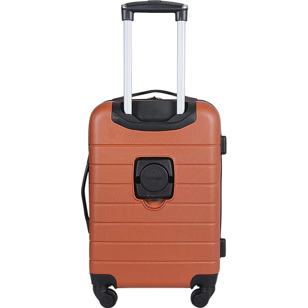 Wrangler 3-Piece Hardside Luggage Set w/Cup Holder & USB Port - T-30203-810 - Open Box - Image 5