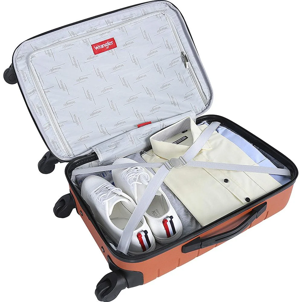 Wrangler 3-Piece Hardside Luggage Set w/Cup Holder & USB Port - T-30203-810 - Open Box - Image 7