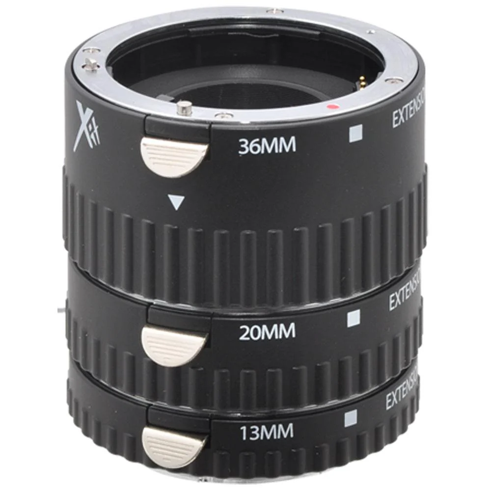 Xit Pro Series Macro Extension (13mm, 20mm & 36mm) Tube Set for Sony (Black) - XTETS