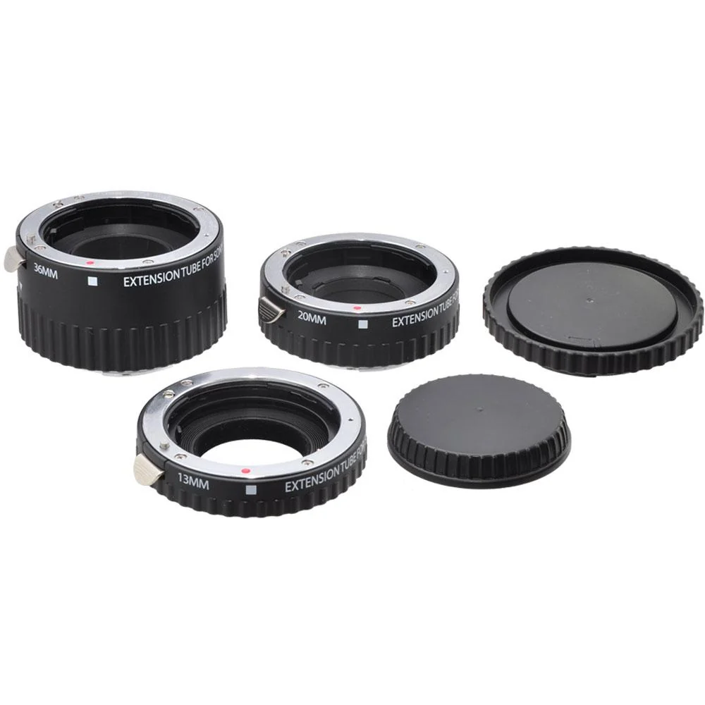 Xit Pro Series Macro Extension (13mm, 20mm & 36mm) Tube Set for Sony (Black) - XTETS - Image 2
