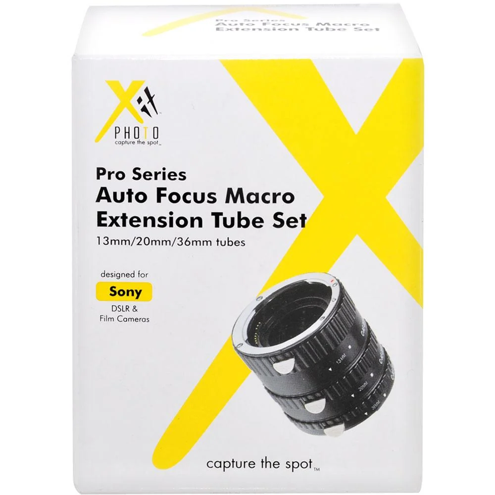 Xit Pro Series Macro Extension (13mm, 20mm & 36mm) Tube Set for Sony (Black) - XTETS - Image 3
