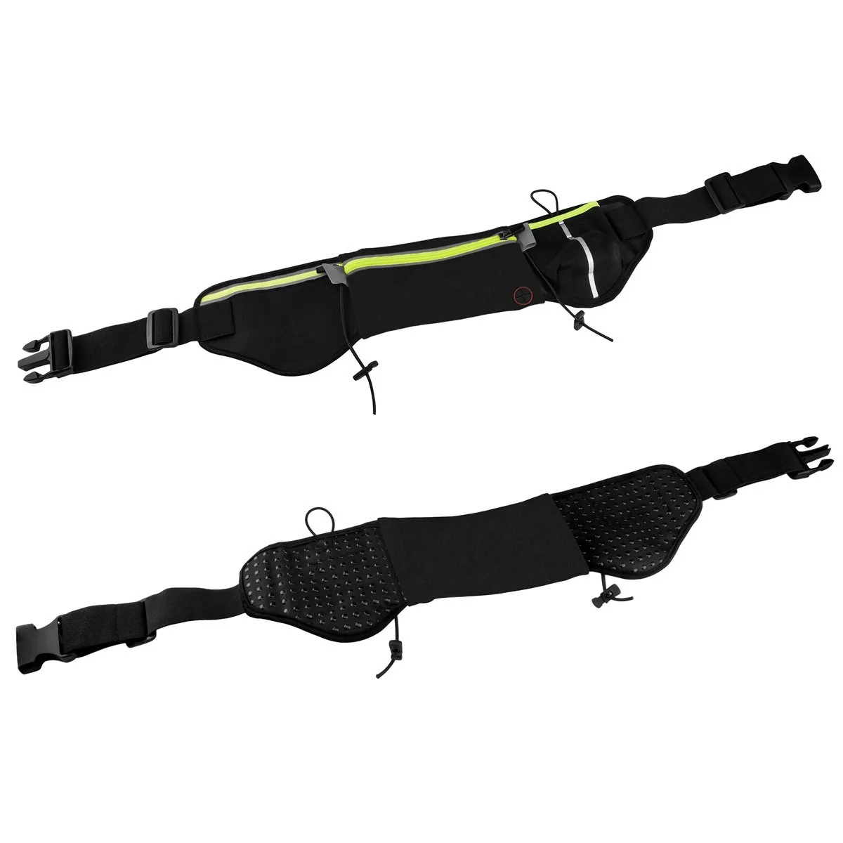 Xit Sports Zippered Durable Waist Bag for Gym and Training in Black - XTGWBGR - Image 2