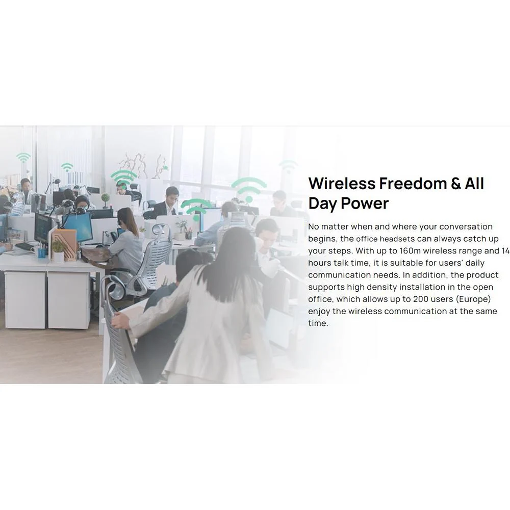 YeaLink DECT Wireless Headset in Black - 1308000C - Image 11