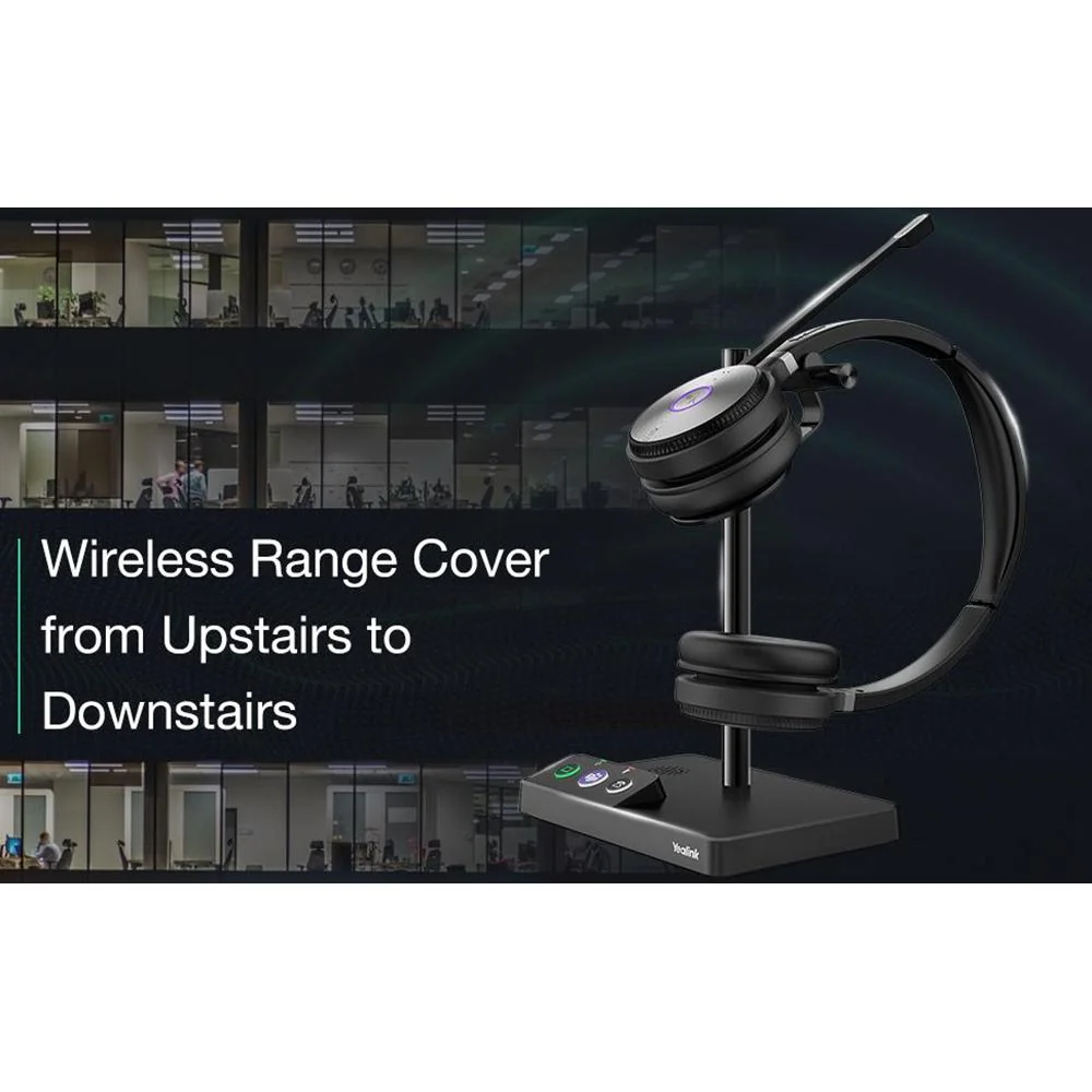 YeaLink DECT Wireless Headset in Black - 1308006C - Image 8