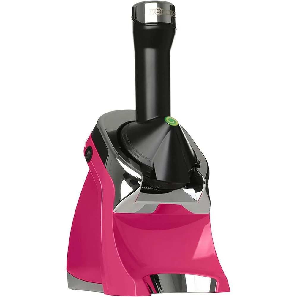 Yonanas Deluxe Vegan NonDairy Frozen Fruit Soft Serve Dessert Maker 200W, Pink - Image 2